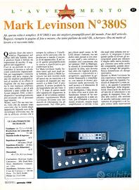 MARK LEVINSON pre ML 380S e finale ML 332 Uniprò