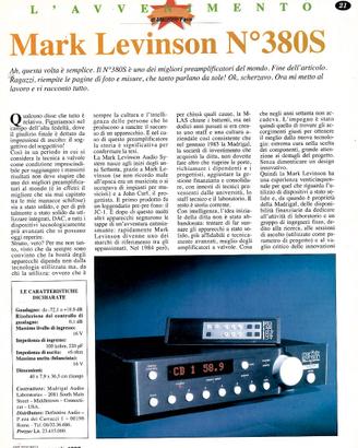 MARK LEVINSON pre ML 380S e finale ML 332 Uniprò
