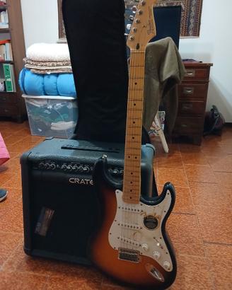 Chitarra elettrica fender+ amplificatore