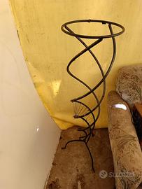 Piantana Porta piante in ferro battuto 