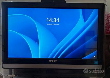 PC all One MSI 22 pollici full hd Windows 11.