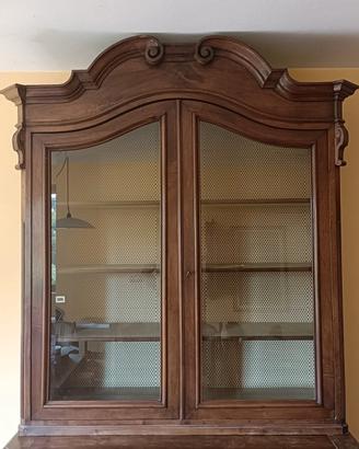 Credenza Vetrina Antica dell'800 in Pioppo