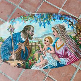 Antiche stampe Sacra Famiglia 