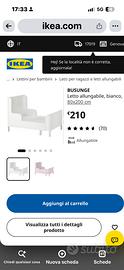 Lettino usato allungabile