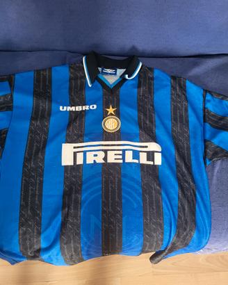 Maglia Inter Home 96/97 Djorkaeff Umbro Vintage