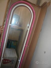 specchiera in metallo da terra BARBIE con scatola