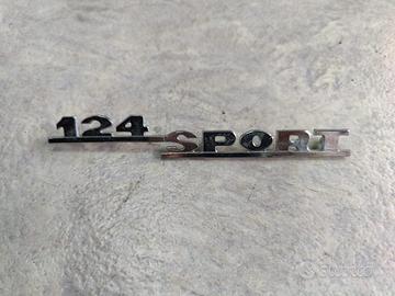 logo posteriore Fiat 124 sport