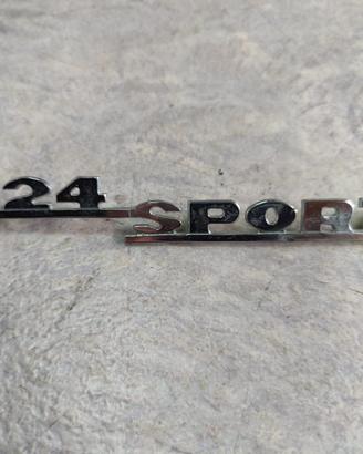 logo posteriore Fiat 124 sport