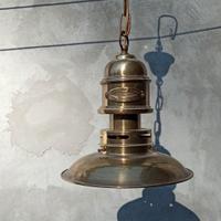 Lampadario sospeso in ottone American Coop