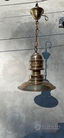 Lampadario sospeso in ottone American Coop