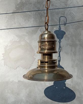 Lampadario sospeso in ottone American Coop
