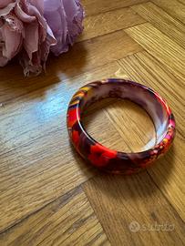 Bracciale rigido rosso e oro / Desigual