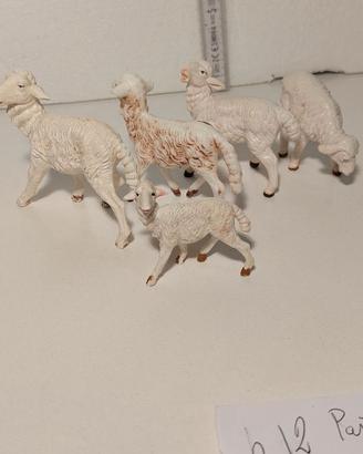 Pecore per pastori da 12cm prodotti in Italia