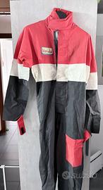 Tuta pioggia moto rossa