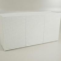 Madia bianca tridimensionale