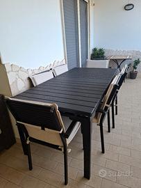 tavolo all. e sedie per esterno