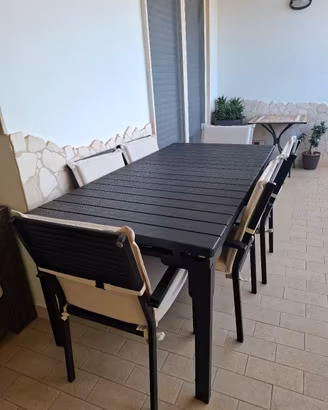 tavolo all. e sedie per esterno
