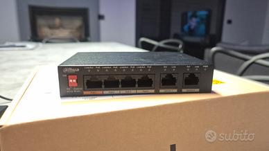 switch poe dahua 4 porte +2 gigabit