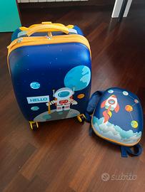 Set viaggio bambino trolley+ zainetto