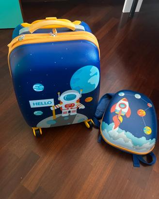 Set viaggio bambino trolley+ zainetto