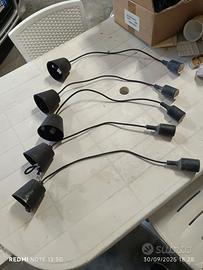 PORTALAMPADE DA SOFFITTO 6 PEZZI