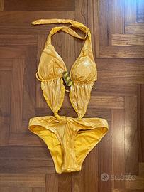 Costume interno trikini oro taglia 40