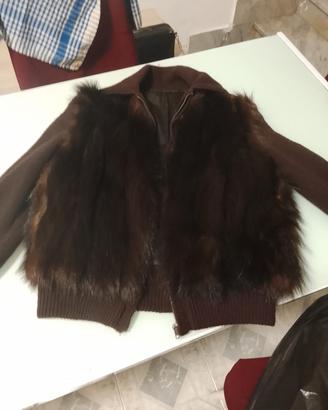 giacca con vera pelliccia 