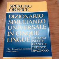 Dizionario simultaneo in 5 lingue 