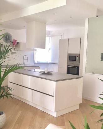 Cucina con isola stoppa cucine bianca e grigia