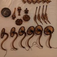 lampadario in vetro di Murano fumé