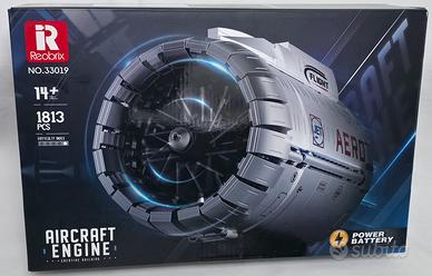 Turbina motore aereo in mattoncini stile Lego