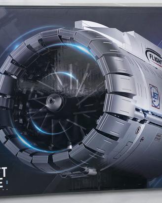 Turbina motore aereo in mattoncini stile Lego