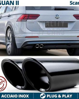 TERMINALI di Scarico VW TIGUAN 2 Acciaio INOX Nero