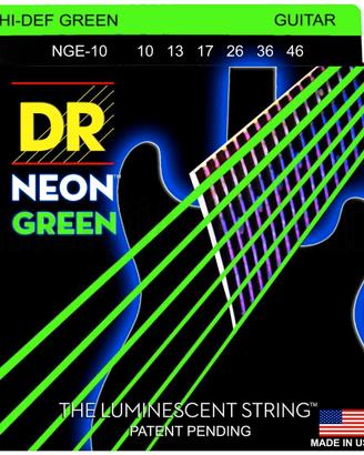 DR Strings NEON(TM) Strings Green (10-46)
