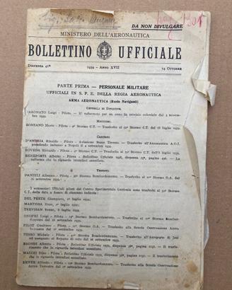 Bollettino ufficiale ministero dell'areonautica 19