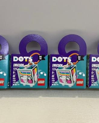 Lego Bag Tag Dots Unicorn