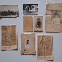 Lotto 8 Foto Antiche: Cabinet Card e Ritratti '800