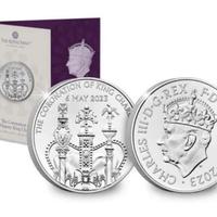 Sterlina 2023 Moneta £5 Incoronazione Re Carlo III