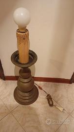 Lampada in bronzo decò