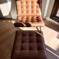 BARCELLONA in pelle Venezia Cognac by KNOLL Studio