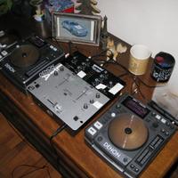 cdj denon dns1000 + mixer gemini pmx 500