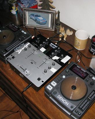 cdj denon dns1000 + mixer gemini pmx 500