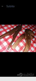 schiaccianoci vintage in legno lotto 2