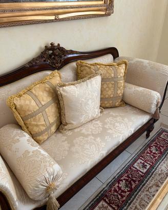Divano stile classico dorato barocco vintage