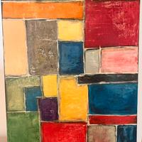 Quadro astratto moderno a olio 69x47