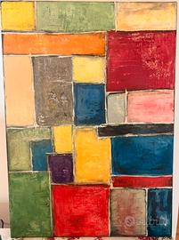Quadro astratto moderno a olio 69x47