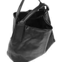 Borsa pelle nera Plinio Visona’