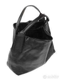 Borsa pelle nera Plinio Visona’