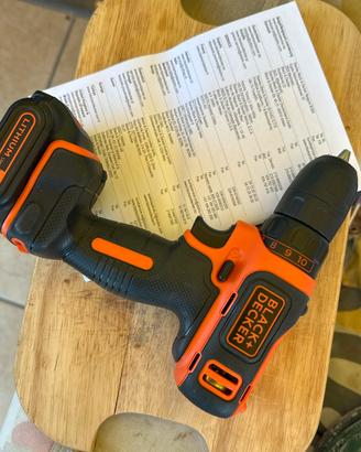 Trapano avvitatore black+decker 10,8V lithium