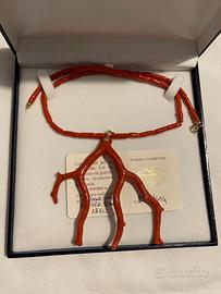Collana in corallo sardo e oro